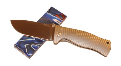 Couteau SR1 Lionsteel - manche titane