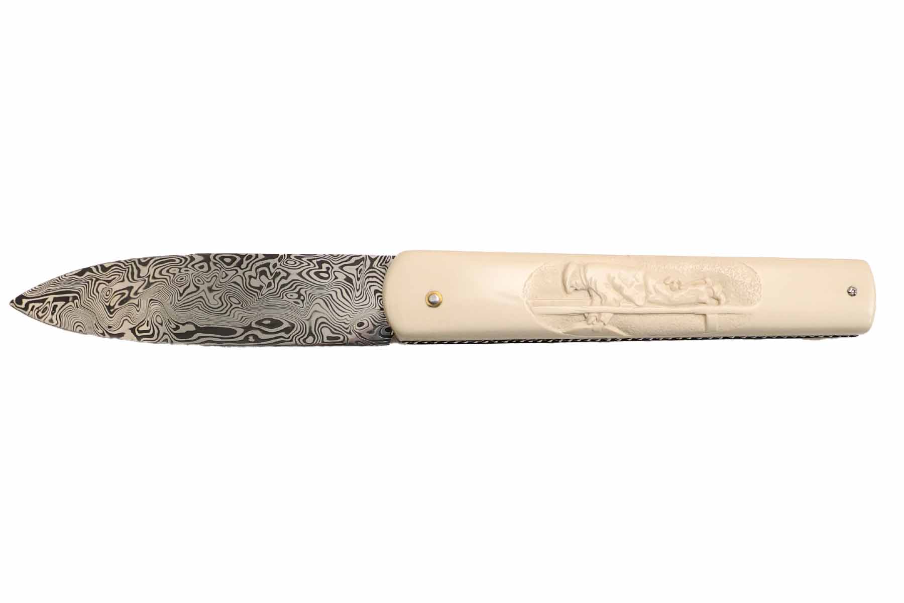 Couteau de collection par Philippe Voisssière modèle "Parisii"