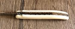 Couteau Forge de Laguiole double platine sculptées