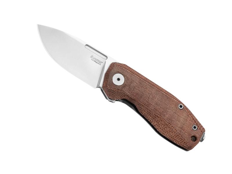 Couteau pliant Lionsteel Nano - manche 9,5 cm micarta naturel