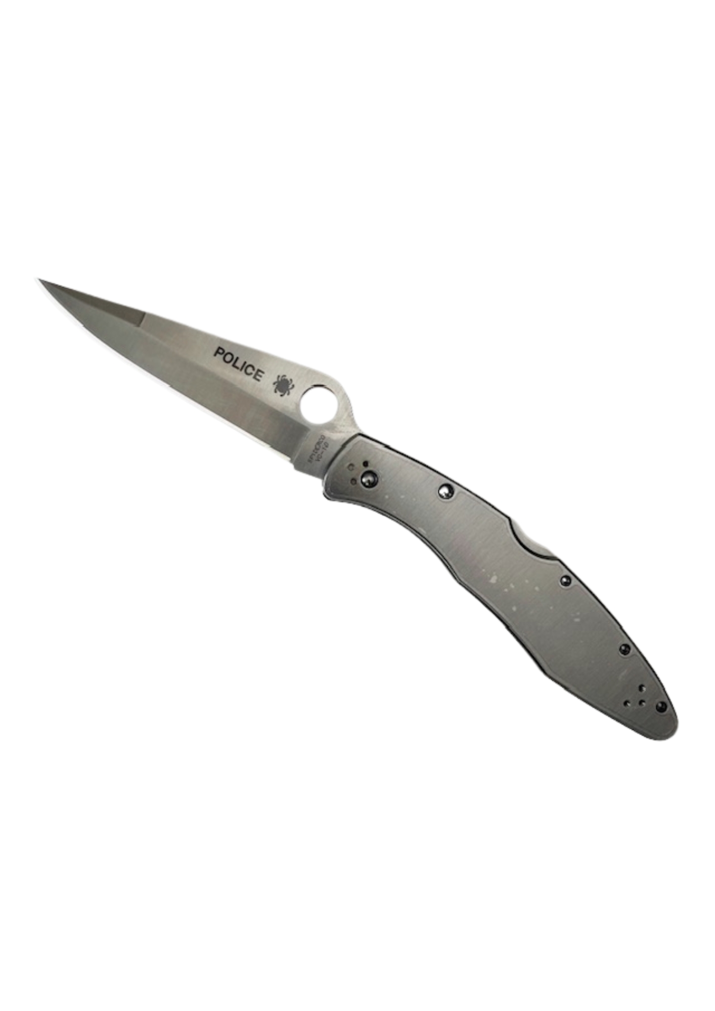 Couteau Spyderco Police - lame lisse- manche 13 cm inox