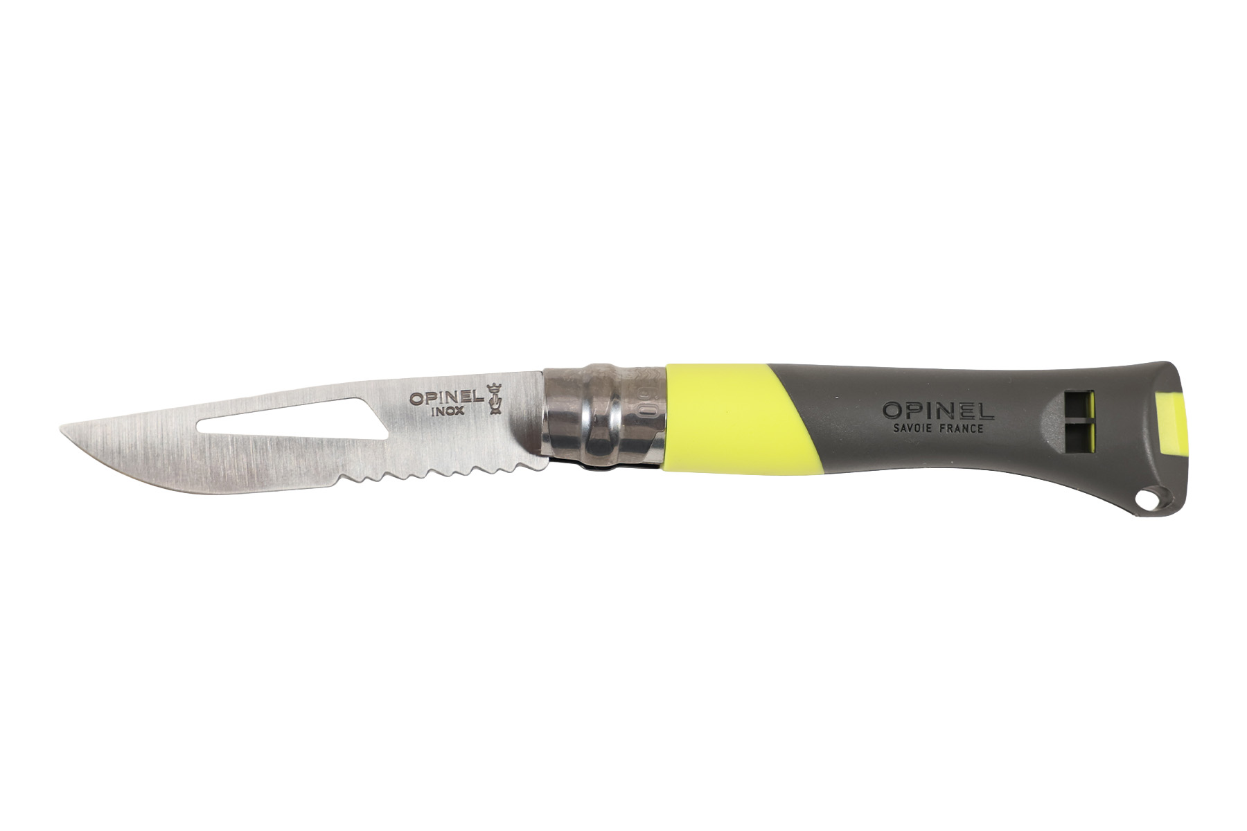 Couteau Opinel N°09 Océan jaune - Lame inox semi-crantée