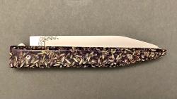 Couteau Charles Canon - manche 12 cm résine avec inclusion de lavande