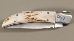 Couteau régional Le Camarguais n°10 trident forgé - 9 cm bois de cerf