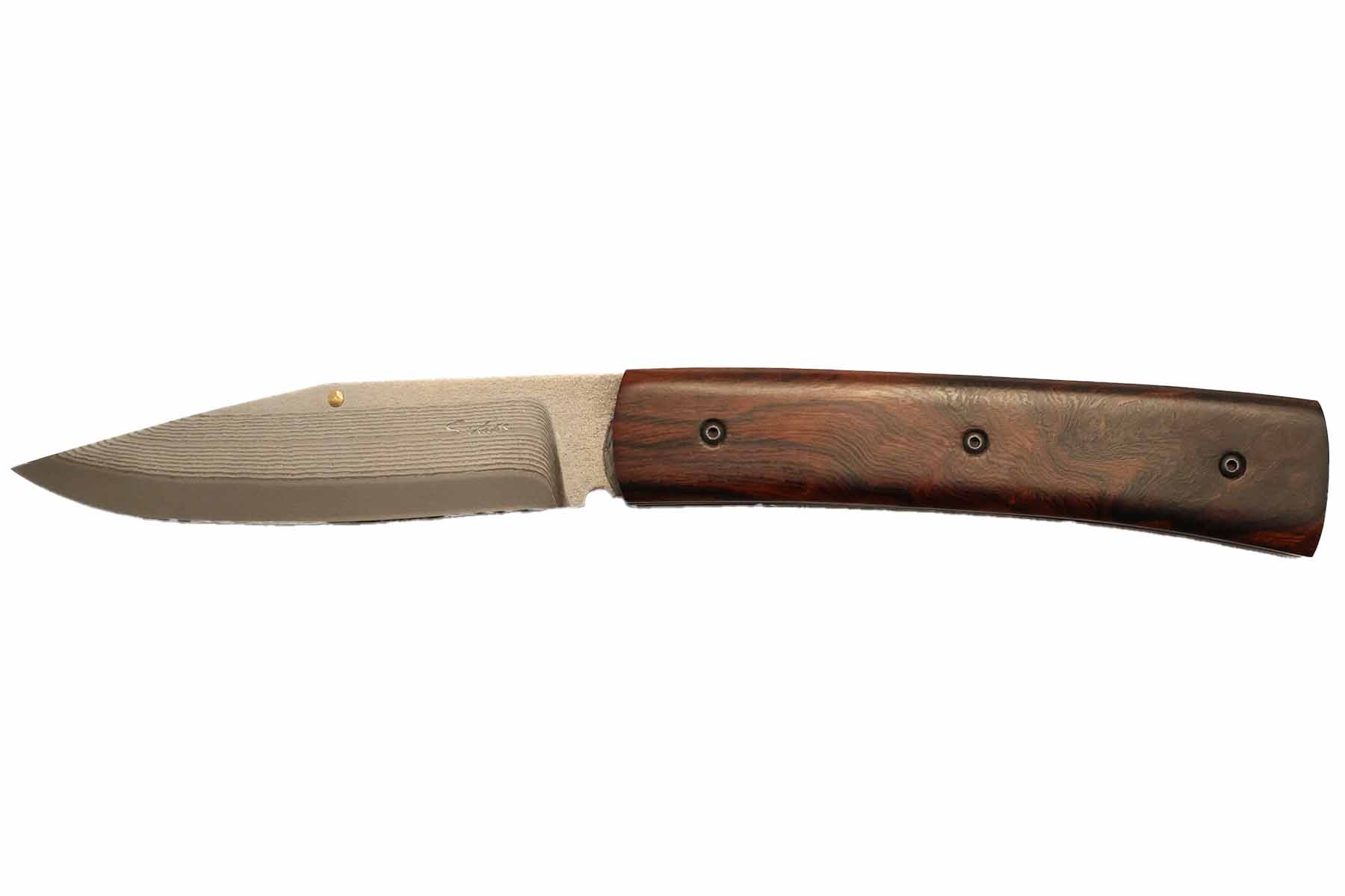 Couteau Artisanal pliant de S.Kaps modèle 3C - Bois de fer