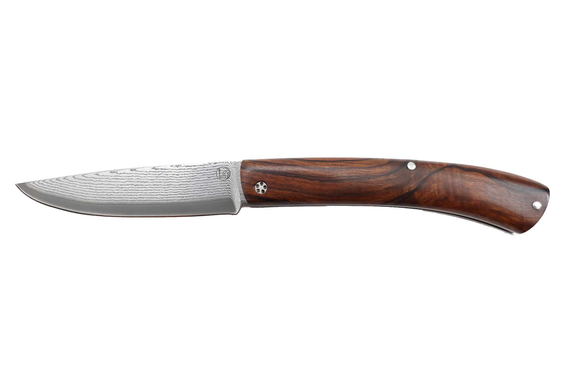 Couteau pliant artisanal "Le Pastellier" de Thomas  Fronteau - bois de fer d'Arizona