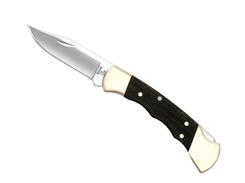 Couteau pliant Buck Ranger n° 112BRSFG - manche 11 cm ébène avec empreinte de doigts