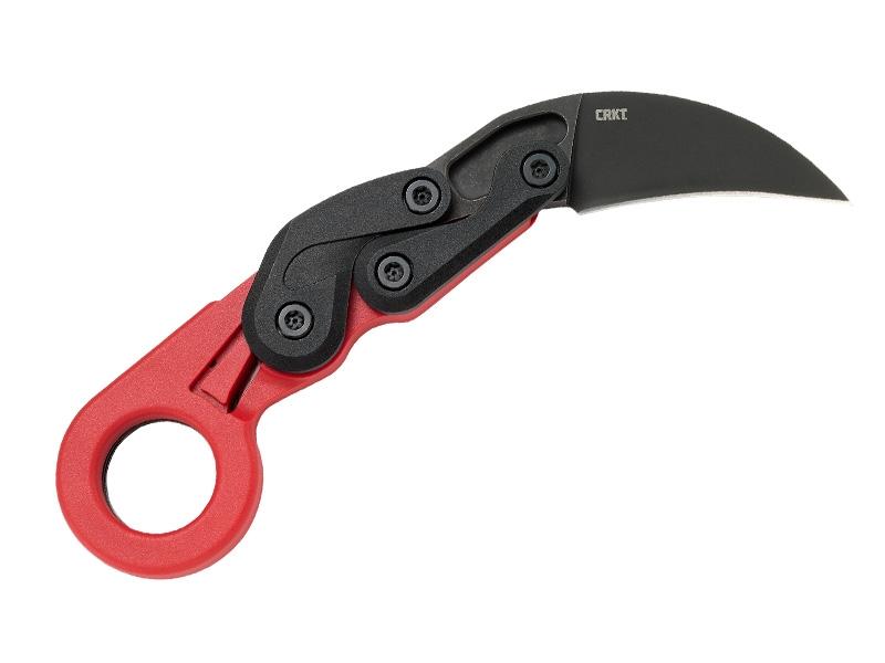 Couteau pliant CRKT Provoke - manche grivory 12,5 cm rouge