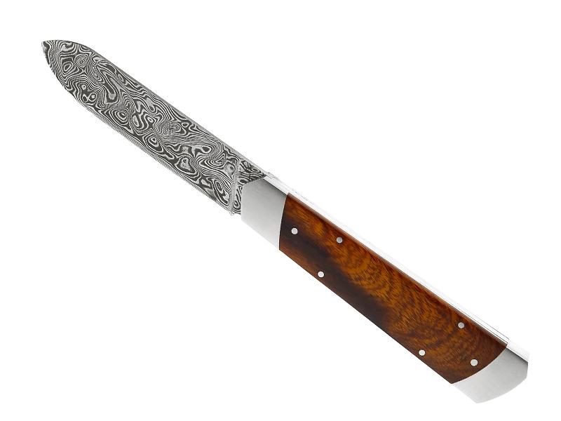 Couteau pliant Fontenille Pataud Le Pradel damas - manche 11,5 cm bois de fer