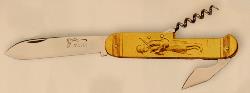 Couteau clé à molette Coursolle - 3 pièces - manche 10 cm laiton