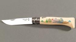 Couteau Opinel n°8 Tour De France 2021 en bois de charme