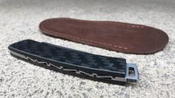Couteau Le Thiers Pocket de Fontenille Pataud fait main - carbone ultra-light