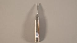 Couteau régional Le Camarguais n°12 trident forgé- 10,5 cm bois de cerf