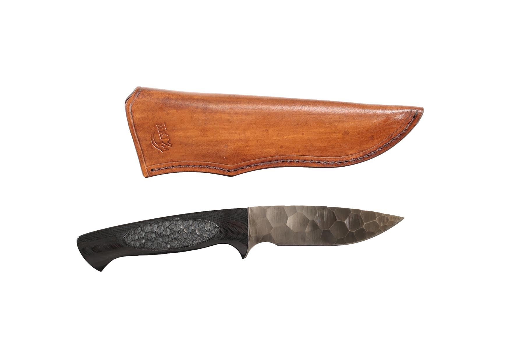 Couteau fixe de chasse AFK - Manche micarta insert acier