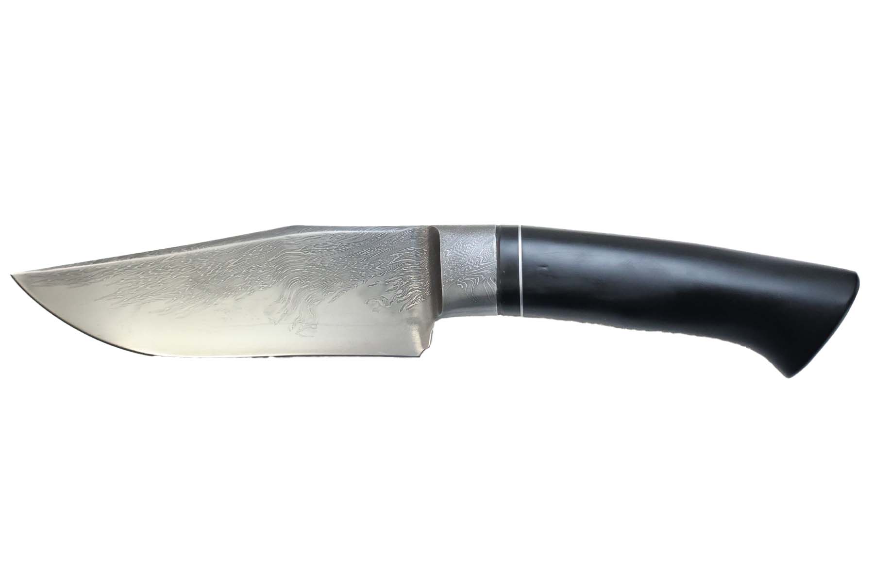 Couteau fixe de Grégory Picard modèle "Semi Integral" - grenadille