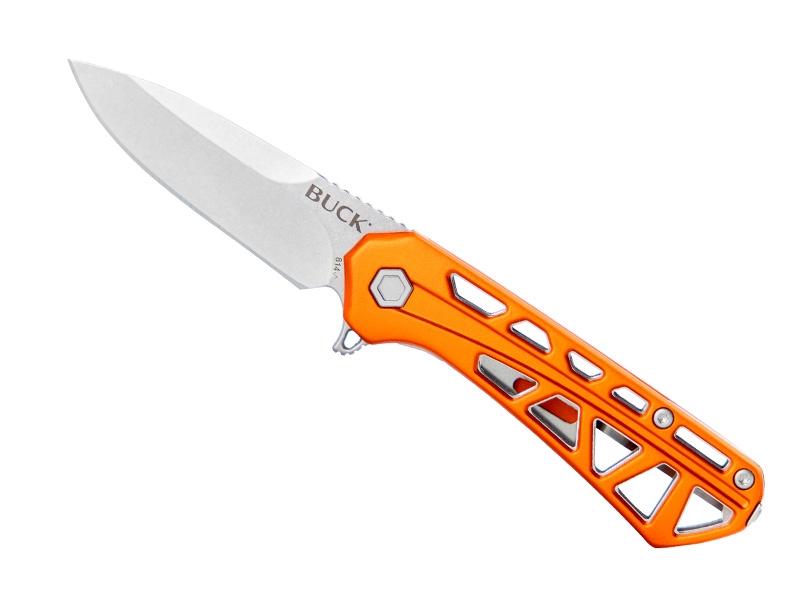 Couteau pliant Buck Mini Trace - manche 9 cm aluminium orange