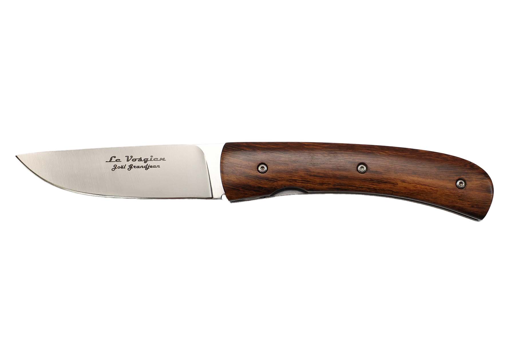 Couteau pliant "Le Vosgien" en bois de fer de  Joël Grandjean