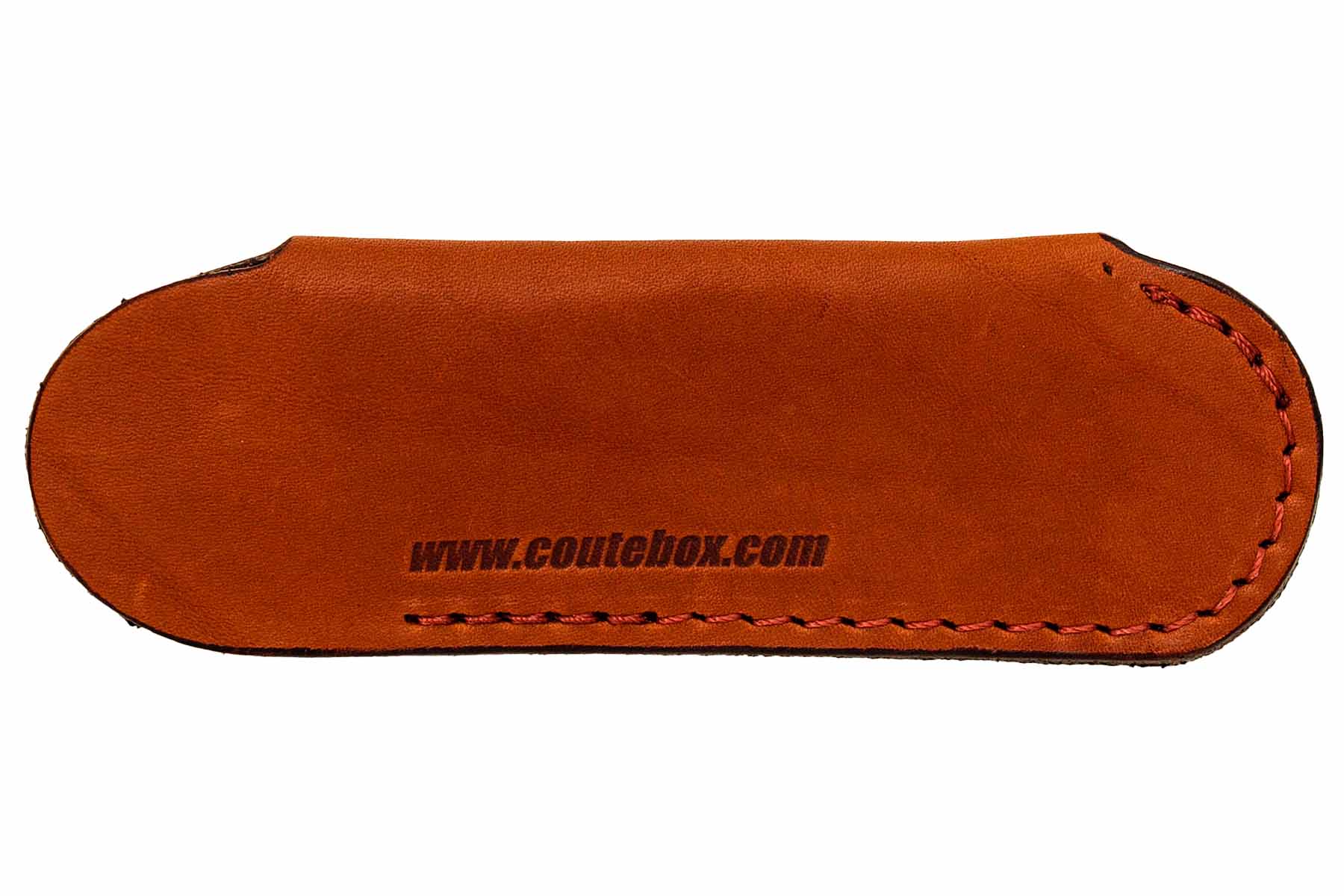 Feutrine de poche en cuir Camel pour couteaux pliantx