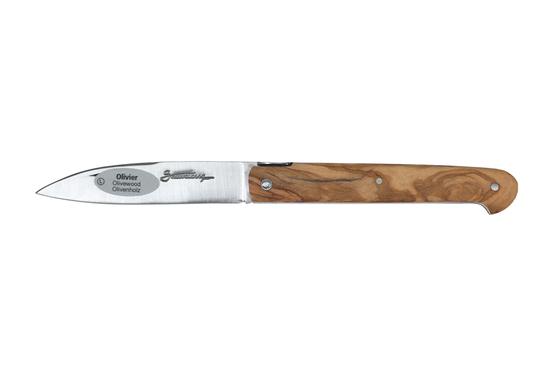 Couteau Sauveterre plein manche 9 cm - Olivier