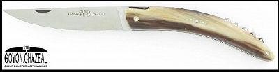 Couteau Goyon Chazeau "styl'ver" pointe de corne 2 pièces
