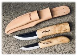 Combiné de chasse 2 couteaux nordiques Roselli - chasseur/charpentier