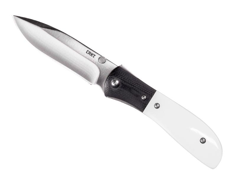 Couteau pliant CRKT  M4-02M - manche 9,5 cm résine blanche / G10 noir