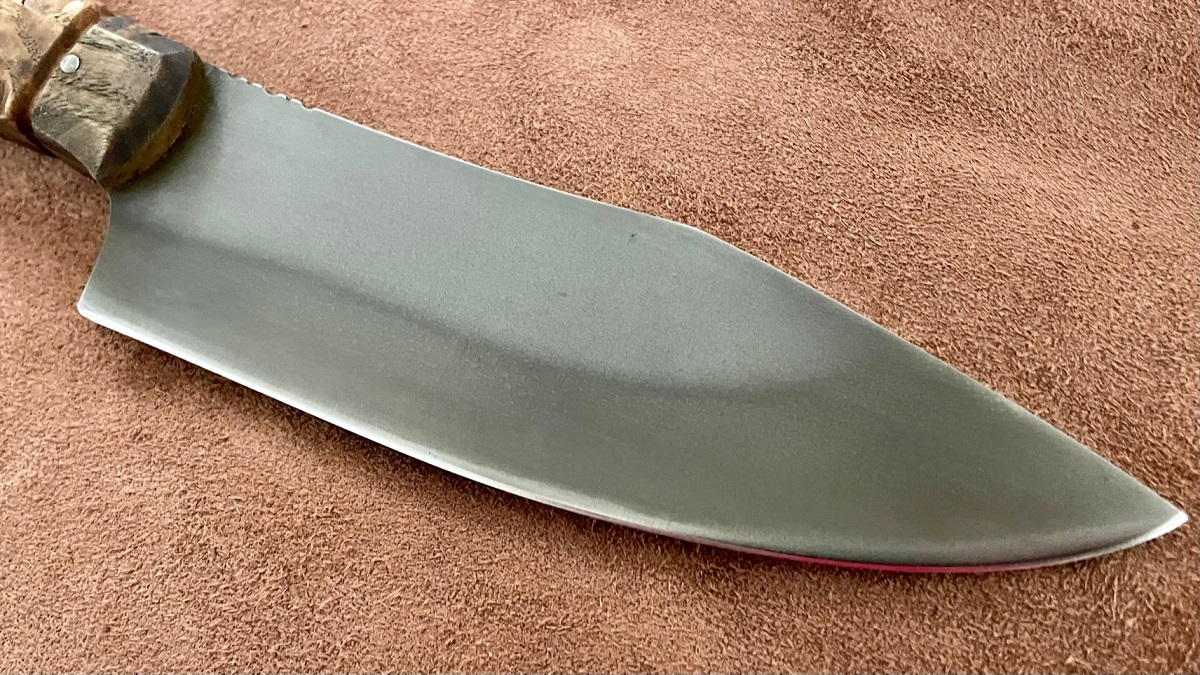 Couteau fixe artisanal modèle Teumessian de Pierre Henri Monnet  - frêne