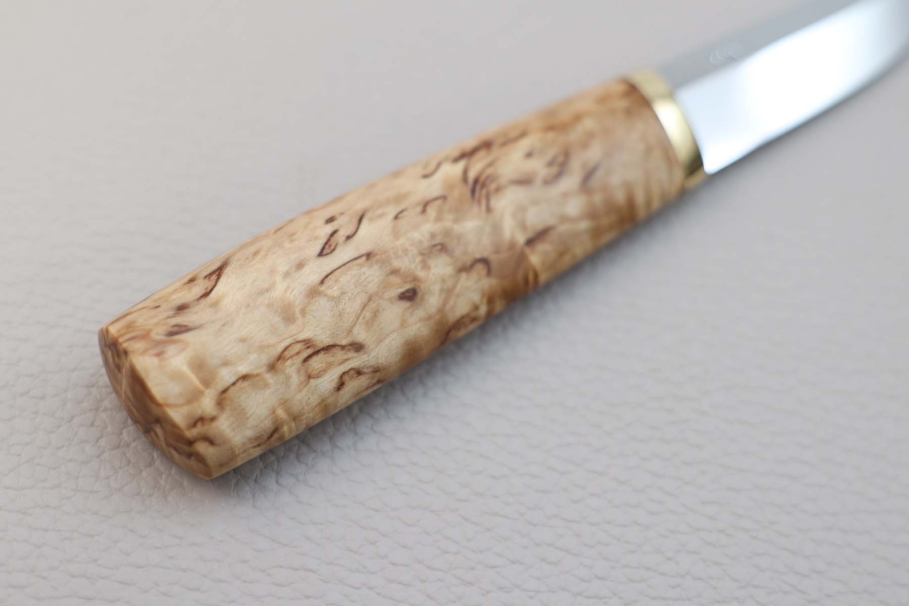 Couteau fixe nordique Artisanal de Pekka Tuominen -  bouleau