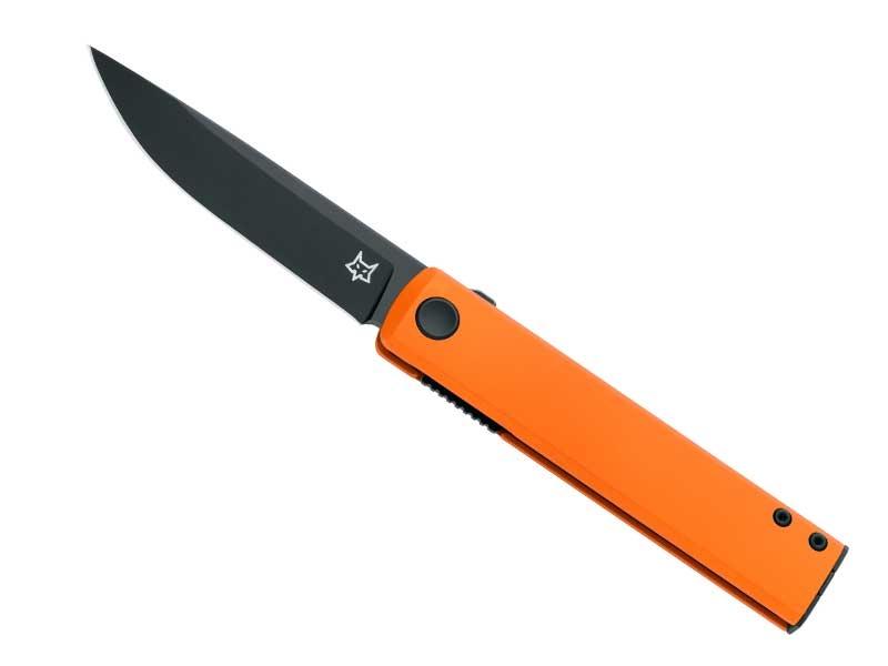 Couteau Fox Chnops - manche 10,5 cm aluminium orange
