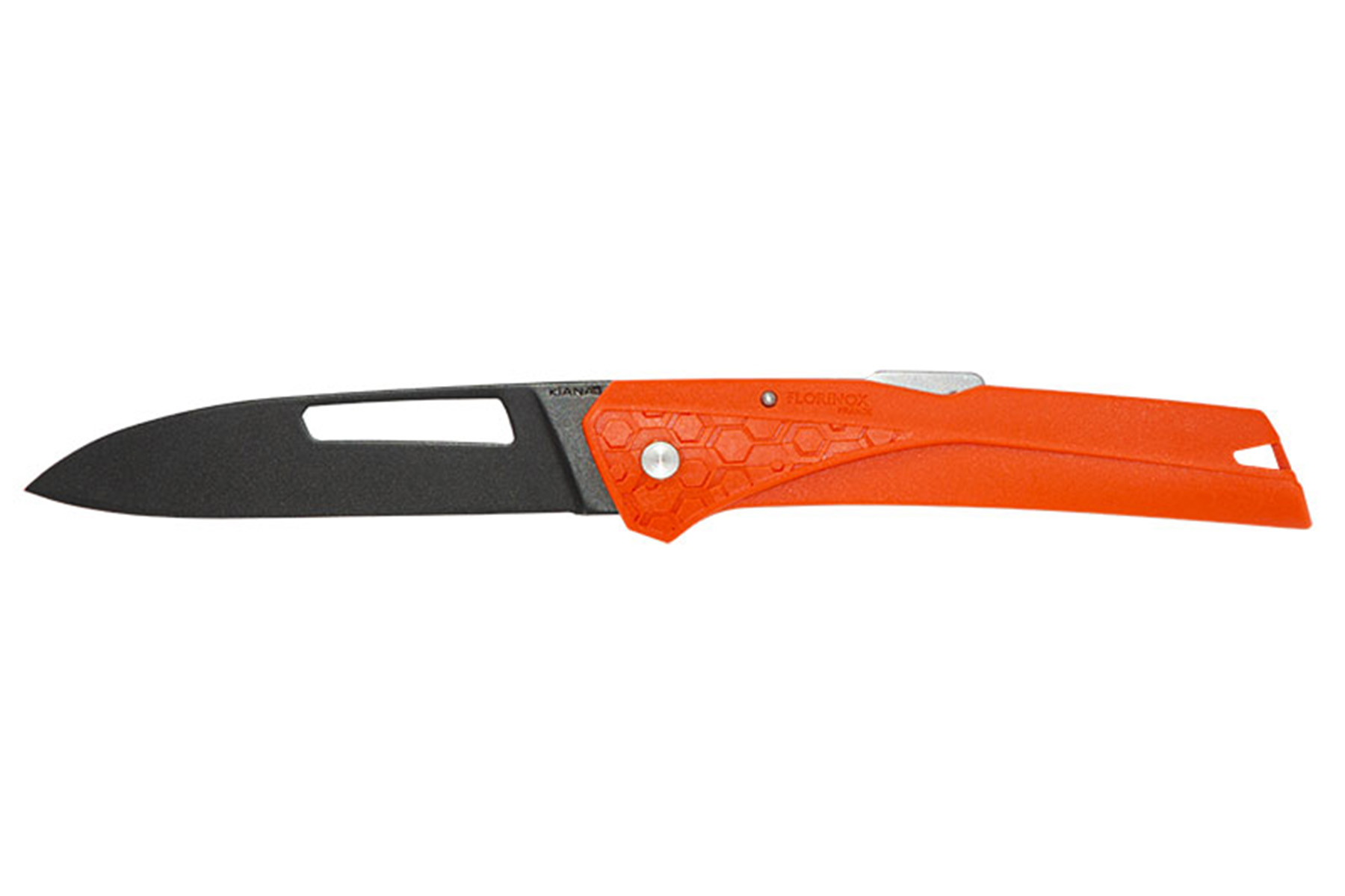 Couteau pliant KIANA de Florinox - manche 11 cm orange Black Blade