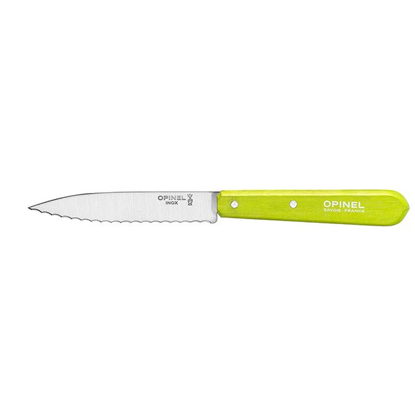 Couteau Opinel - office cranté n°113  - coloris pomme