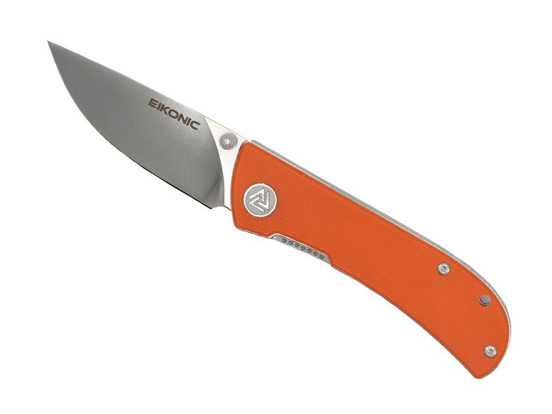 Couteau pliant Eikonic Fairwind - manche 10 cm G10 orange
