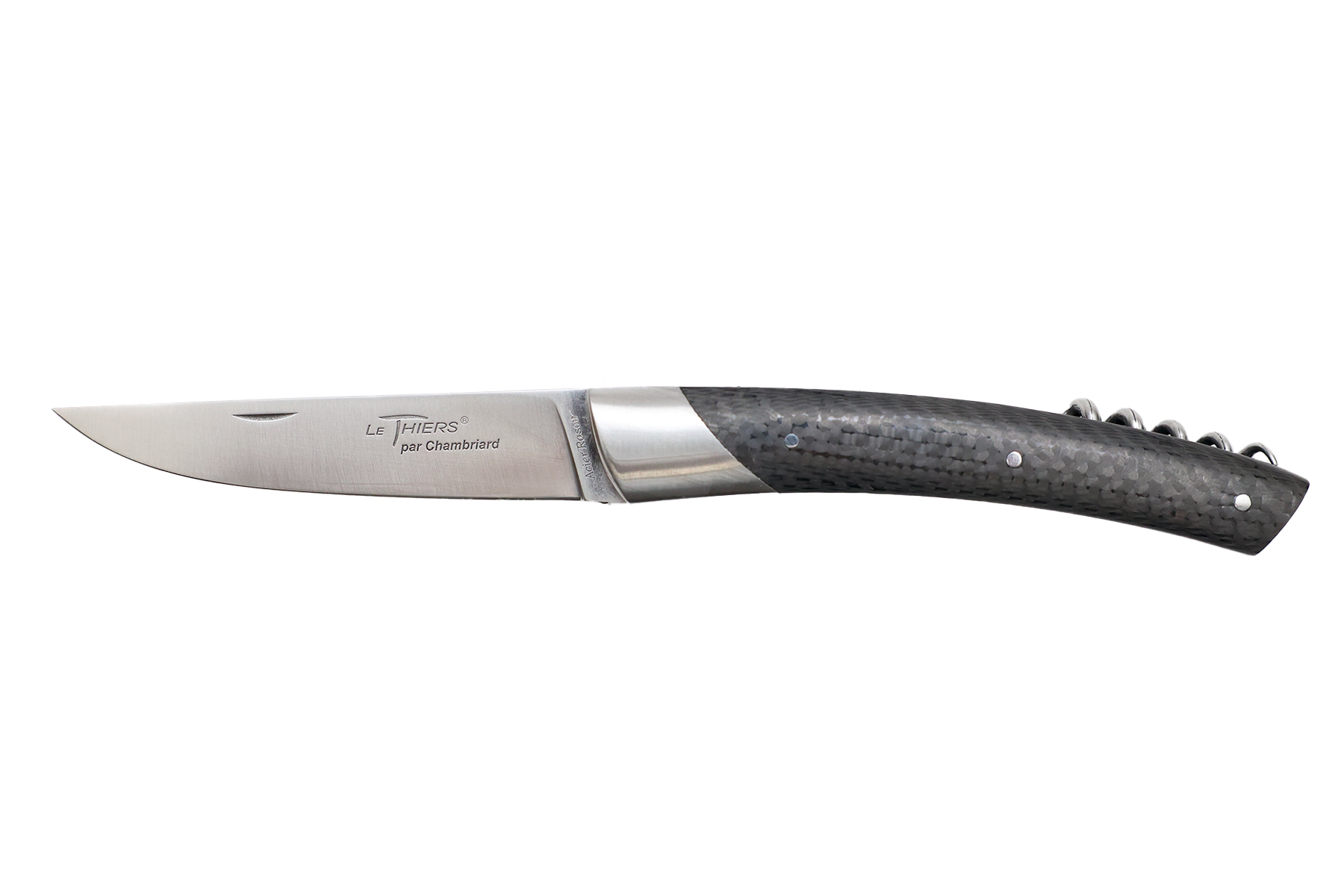 Couteau le Thiers par Chambriard "Grand Cru" manche en fibre de carbone