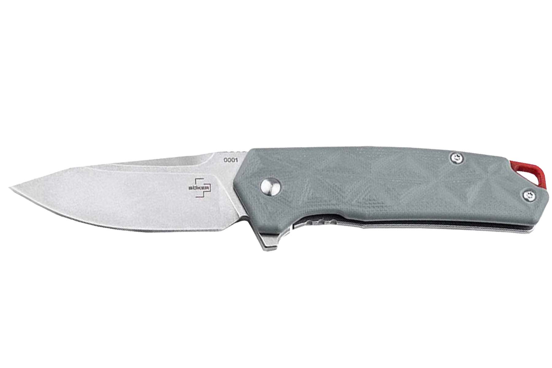 Couteau pliant Böker Plus " Gemtek " - manche G10 gris