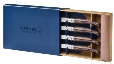 Coffret de 4 couteaux de table Opinel Table Chic chocolat