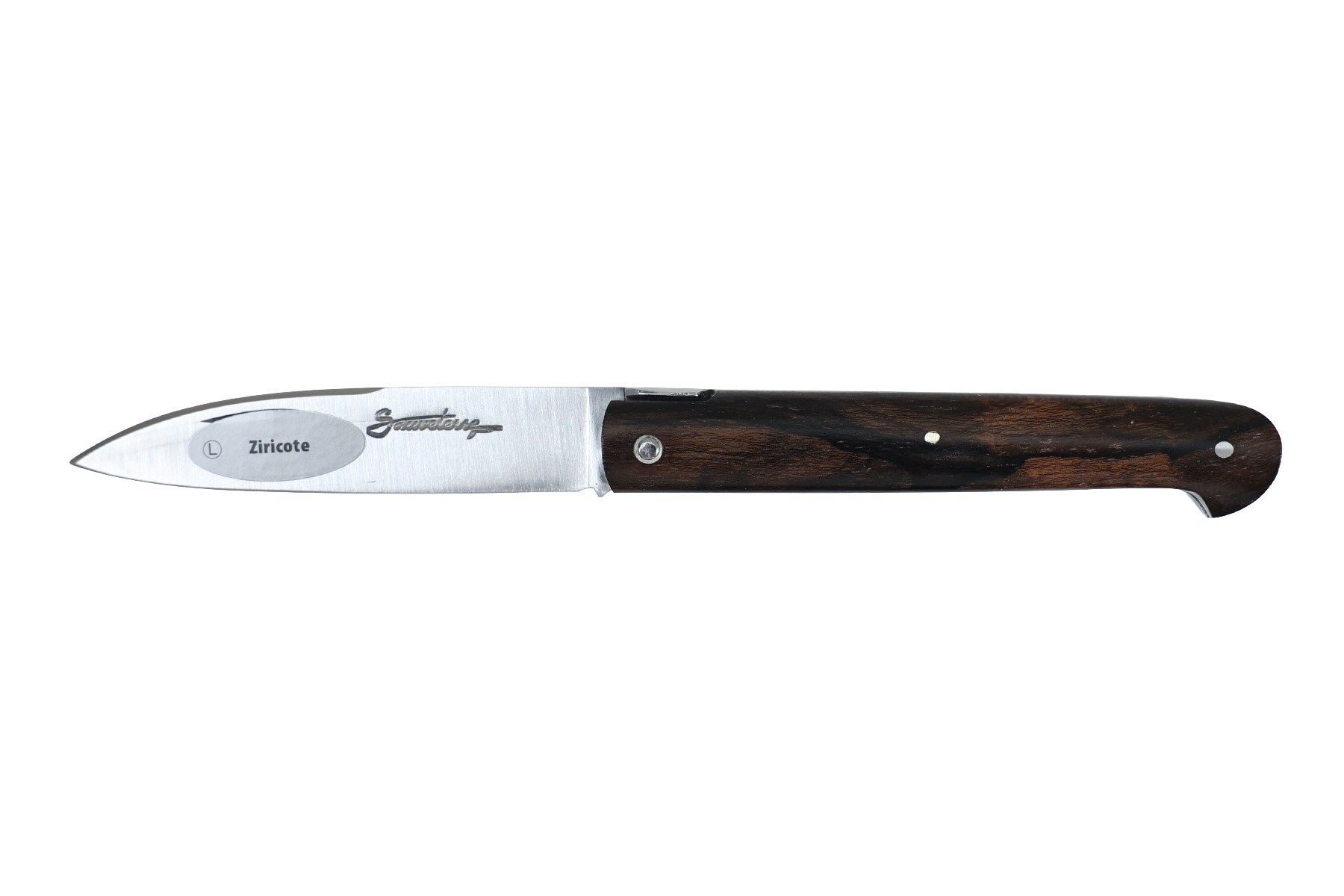 Couteau Sauveterre plein manche 9 cm - Ziricote