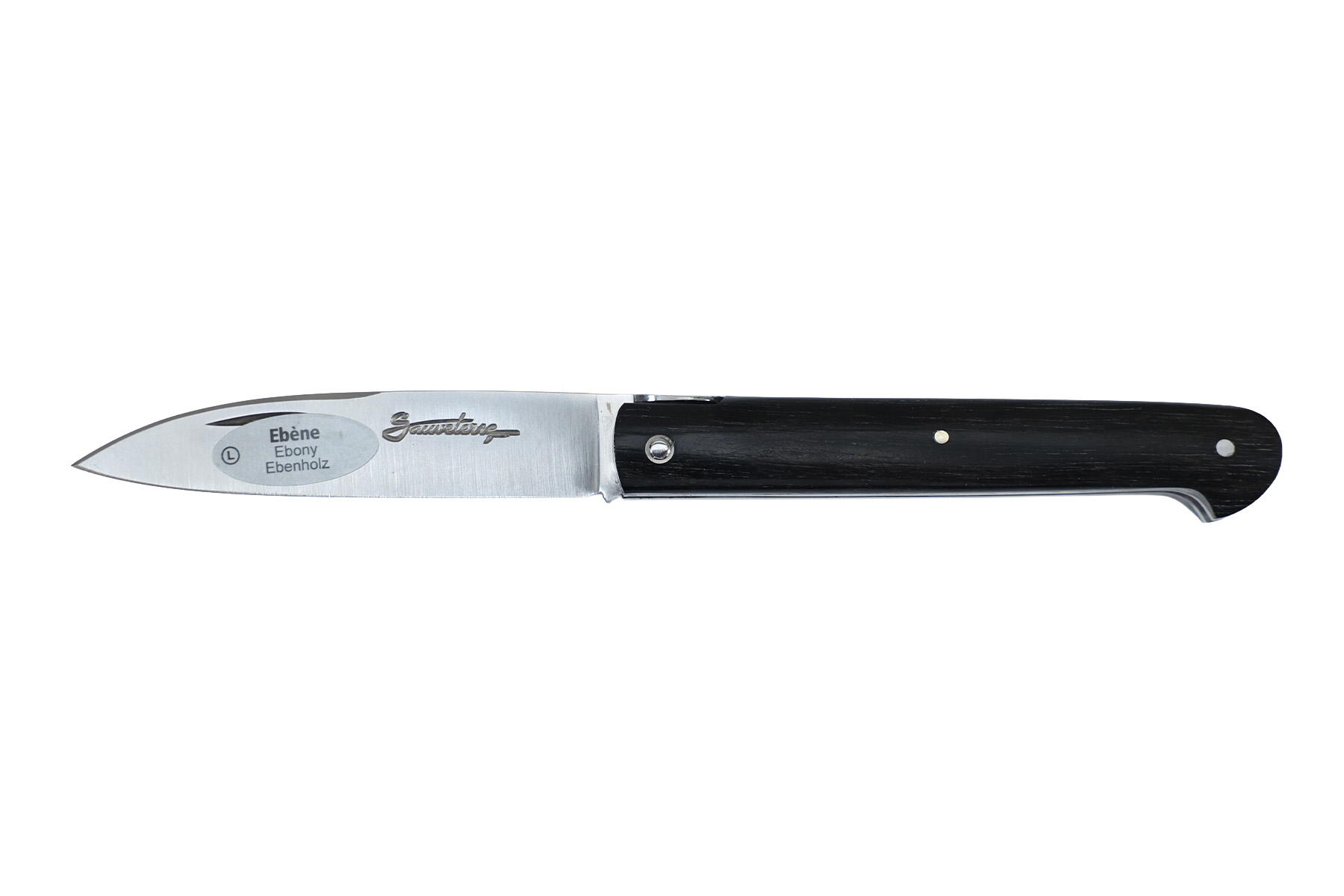 Couteau Sauveterre plein manche 9 cm - Ébène