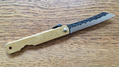 Couteau Bôker Higonokami Hoseki - manche 9 cm cuivre