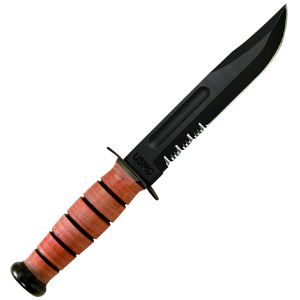 Couteau fixe Ka-Bar "USMC" serrated