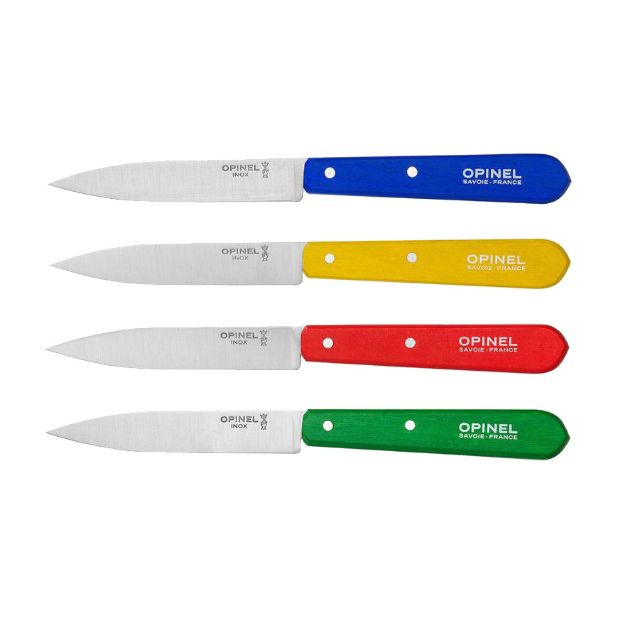 Coffret 4 couteaux d'office N°112 Opinel couleurs classiques