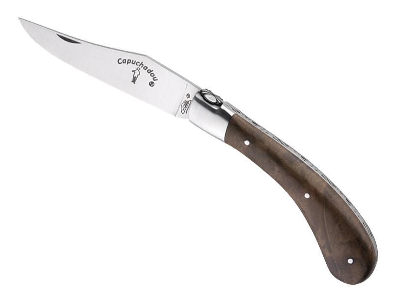 Couteau  pliant Le Capuchadou  Fontenille-Pataud - manche noyer de 10 cm