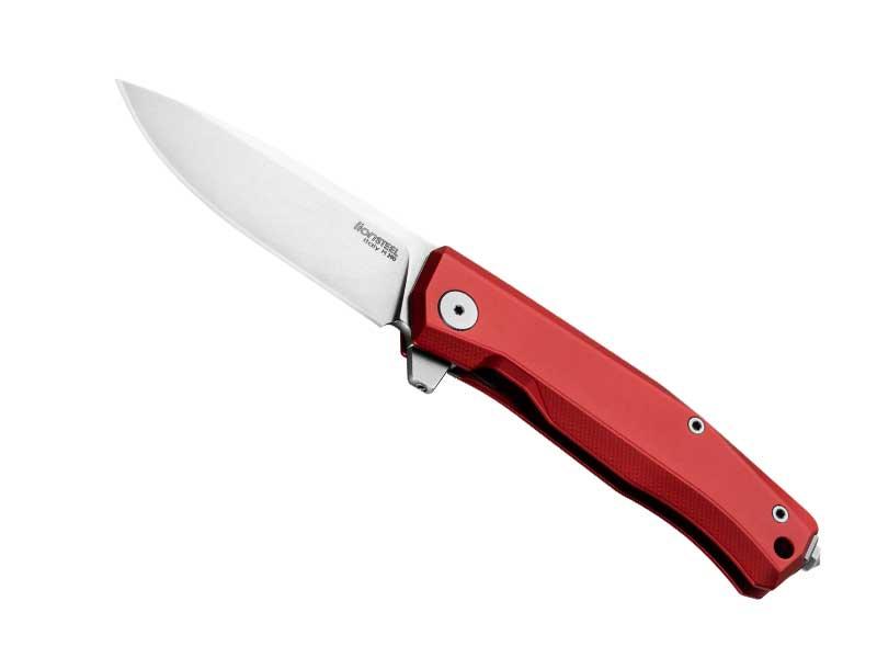 Couteau pliant Lionsteel Myto - manche 12 cm aluminium rouge