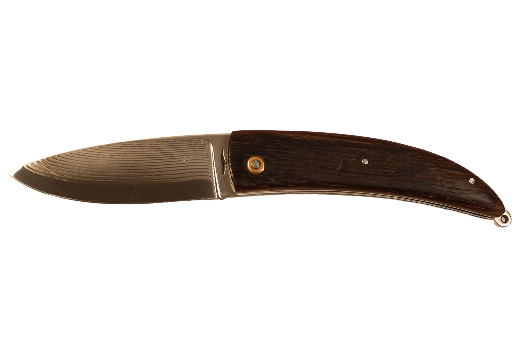 Couteau pliant artisanal d’Erwan Pincemin - le champenois - plein manche