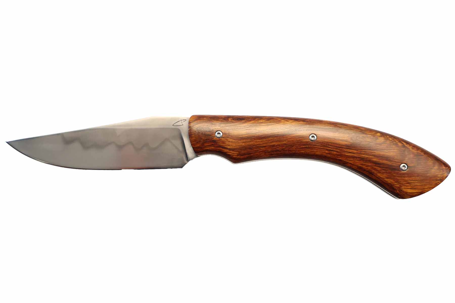 Couteau pliant de Sylvain Petit "Les couteaux du Mitou" modèle Sionvillois  - bois de fer