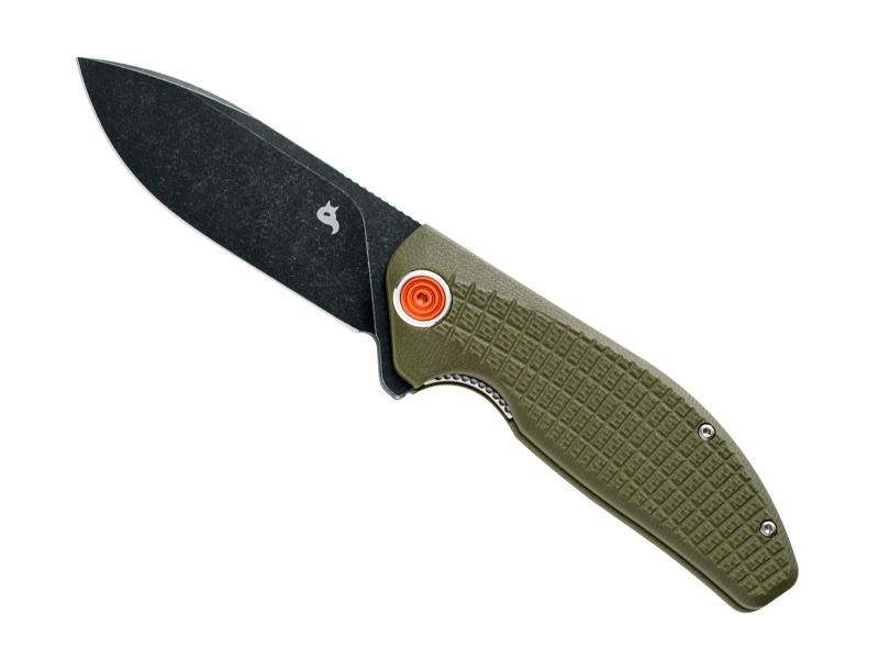 Couteau pliant Black Fox Acutus blackwash - manche 11,5 cm G10 vert