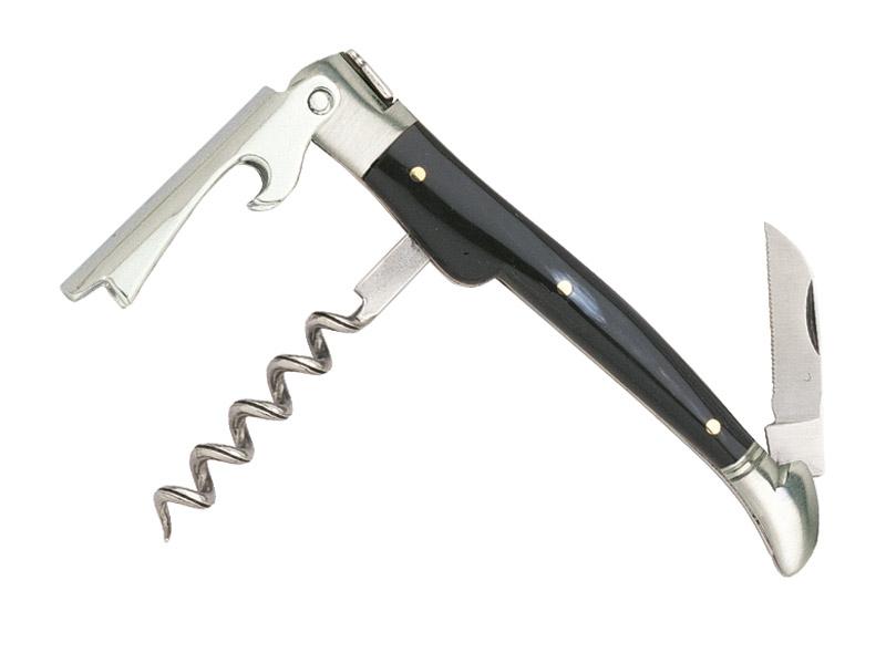 Couteau sommelier Laguiole G. David Arbalète 3 pièces  - Manche 12 cm corne