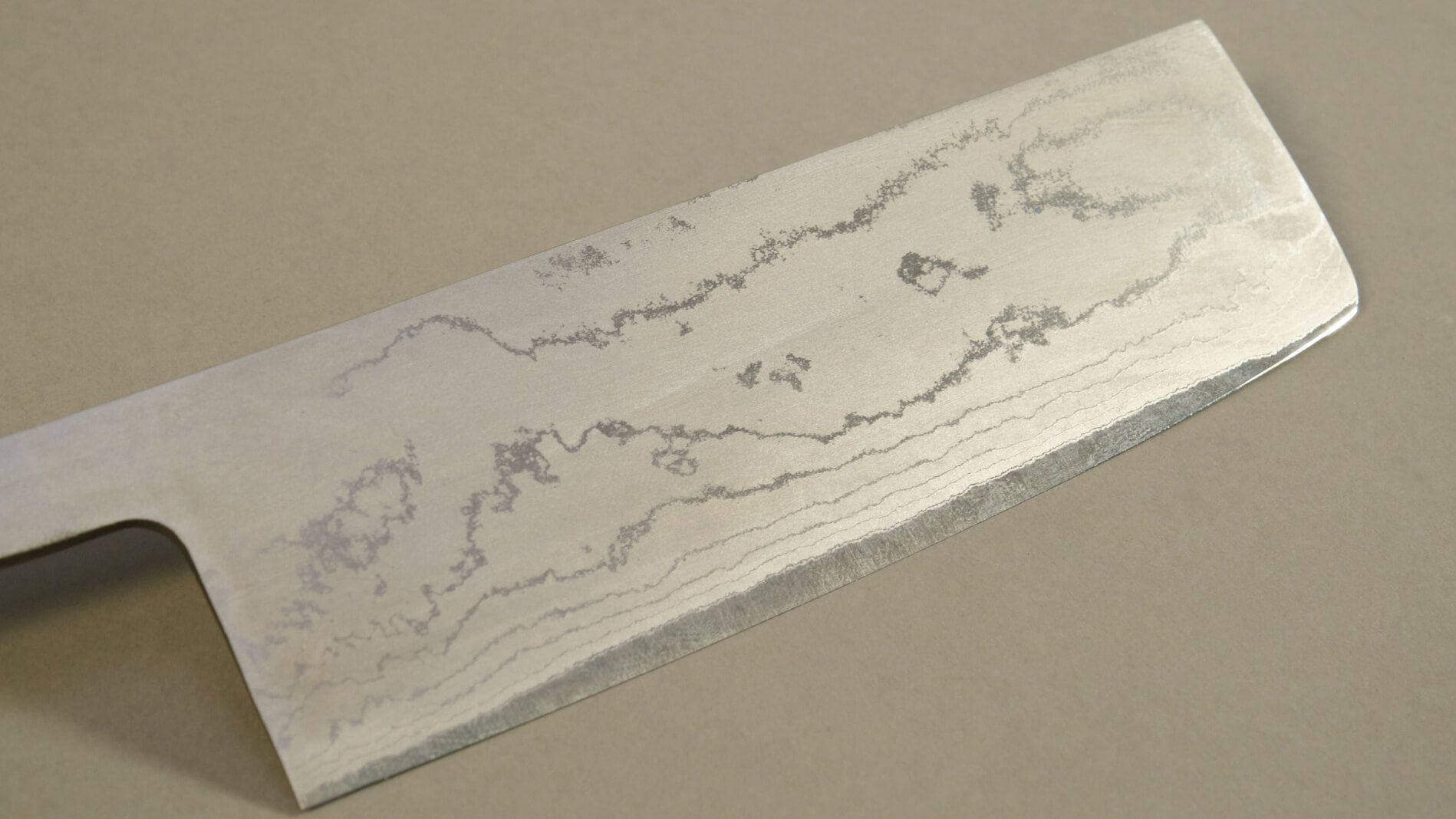 Lame à monter japonaise White Paper steel damas - Usuba 160 mm