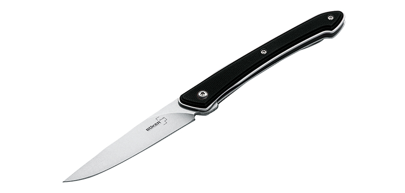 Couteau Böker plus Urban Spillo - manche 10 cm G10 noir