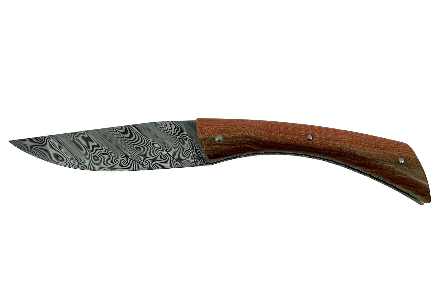 Couteau Régional L'Ardechois - bois de rose Damasteel