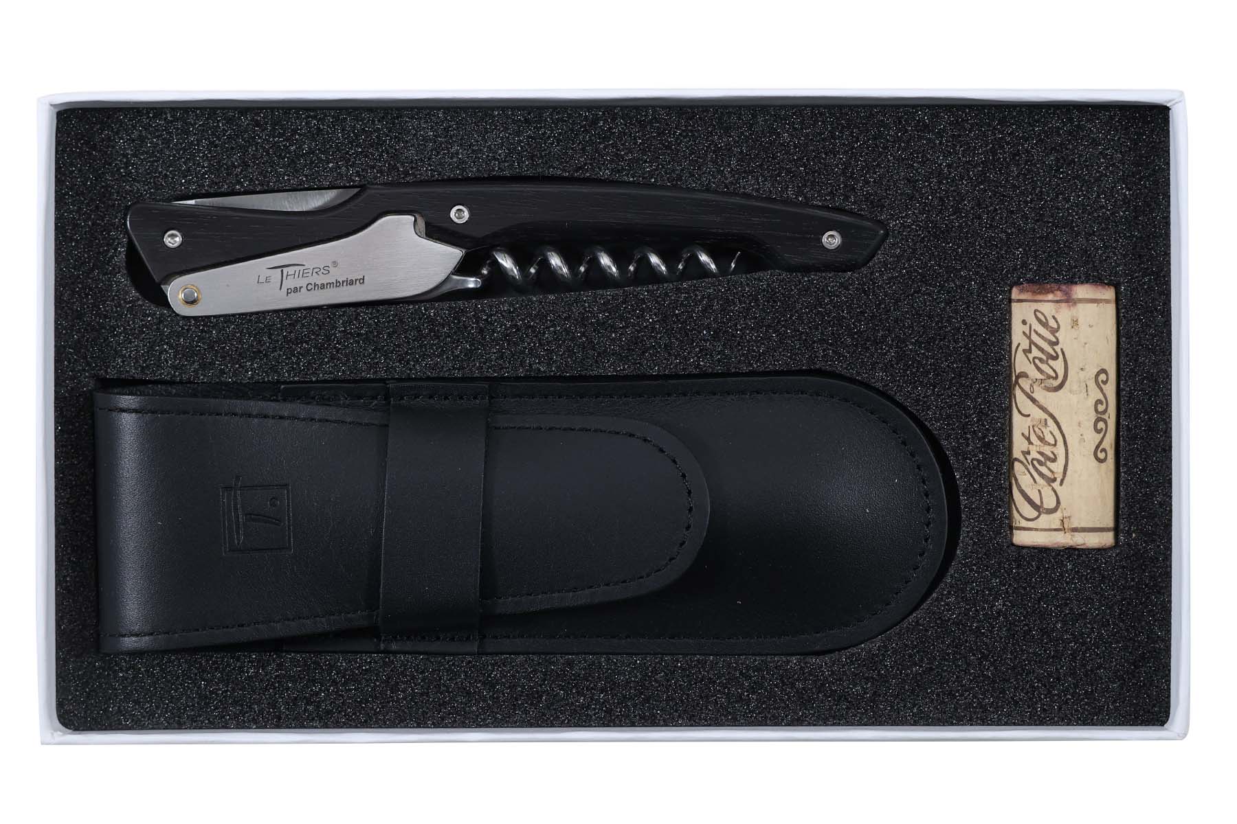 Couteau sommelier Paulée le Thiers en ébène par Chambriard